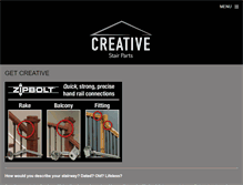 Tablet Screenshot of creativestairparts.com